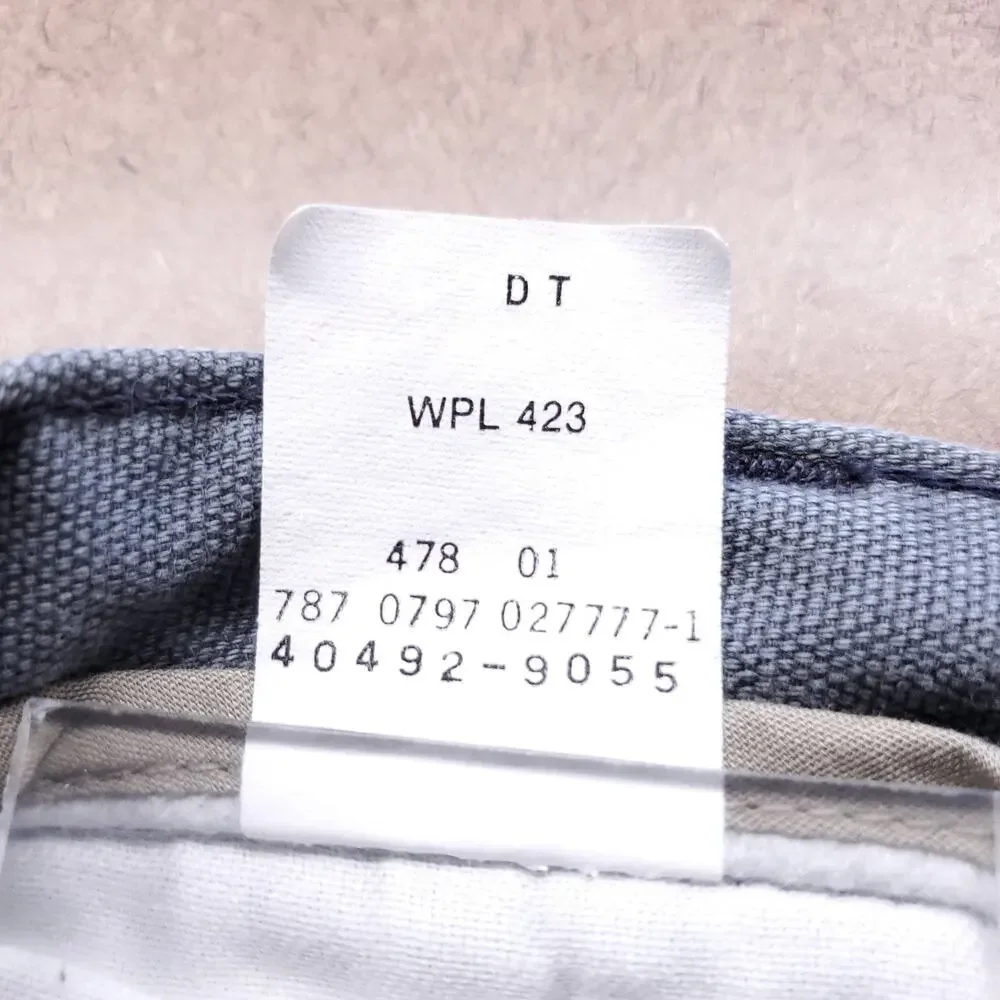 VTG Dockers Pleated Canvas Khakis Men 34x32 Gray Cotton 90s Dad Core‎ Gorpcore